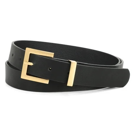 SUOSDEY Black Belt for Women Fashion Plus Size Ladies Leather Belt | Walmart (US)