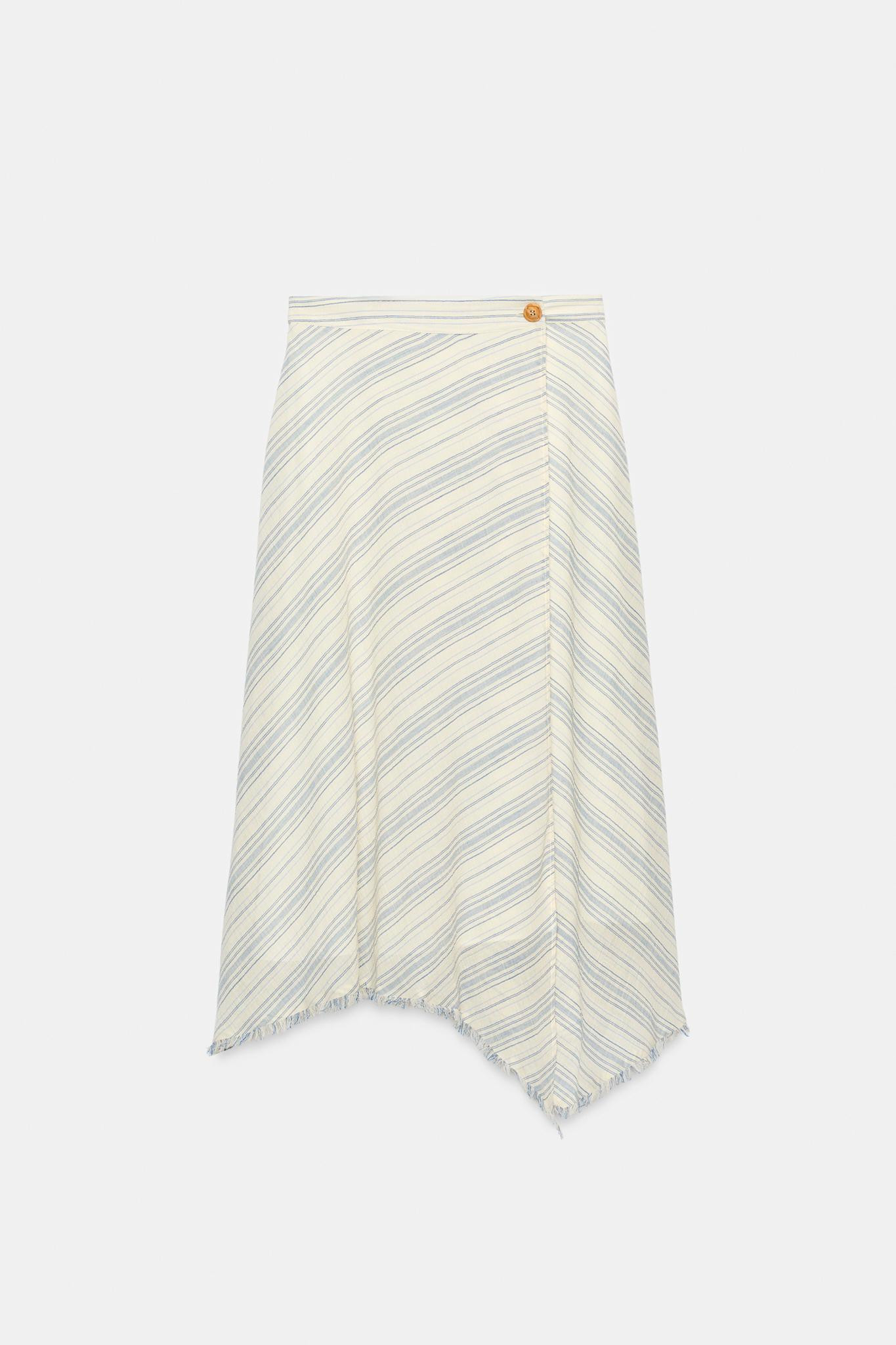 ASYMMETRIC MIDI SKIRT | Zara US