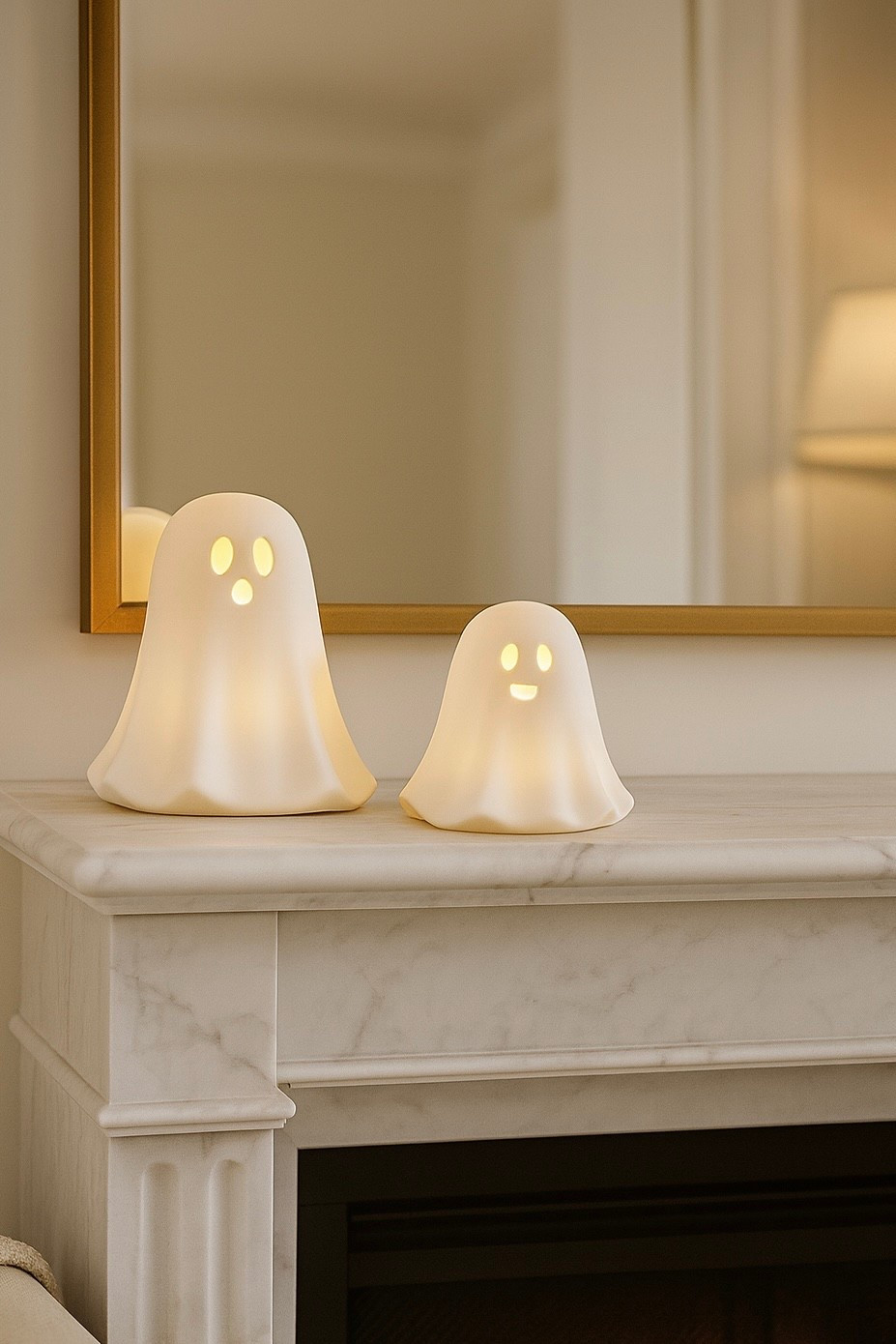 Spooky but make it cute 👻✨ This light-up ceramic ghost set (5in) is the perfect way to add a cozy glow to your Halloween décor. Small enough to style on shelves, mantles, or tables — but big enough to make an impact with their adorable glow. 🎃🕯️ I love them as a set for a fun spooky vibe that’s still family-friendly. Would you put these in your entryway or living room?

#HalloweenDecor #SpookySeason #AmazonHome #LTKholiday #FallFavorites #AmazonFinds #CozySeason #LTKhome


#LTKSeasonal #LTKHome