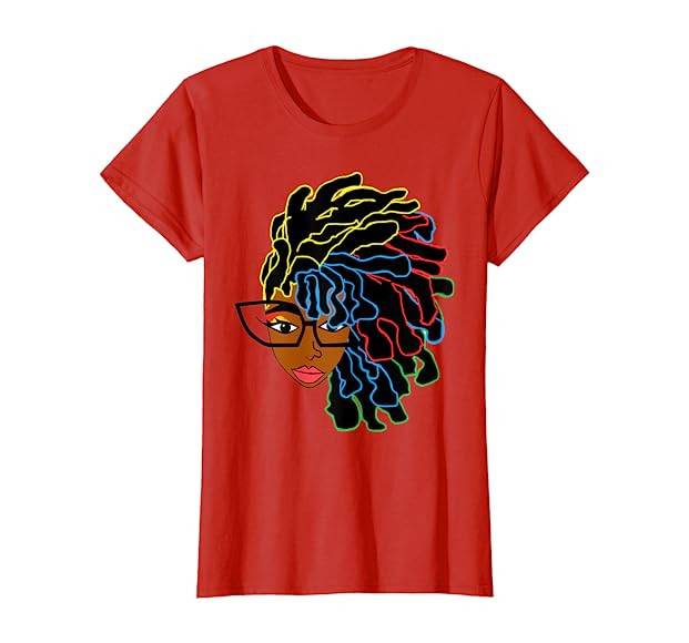 Natural Hair T-Shirt for Black Women Dreadlock Beauty 2a | Amazon (US)
