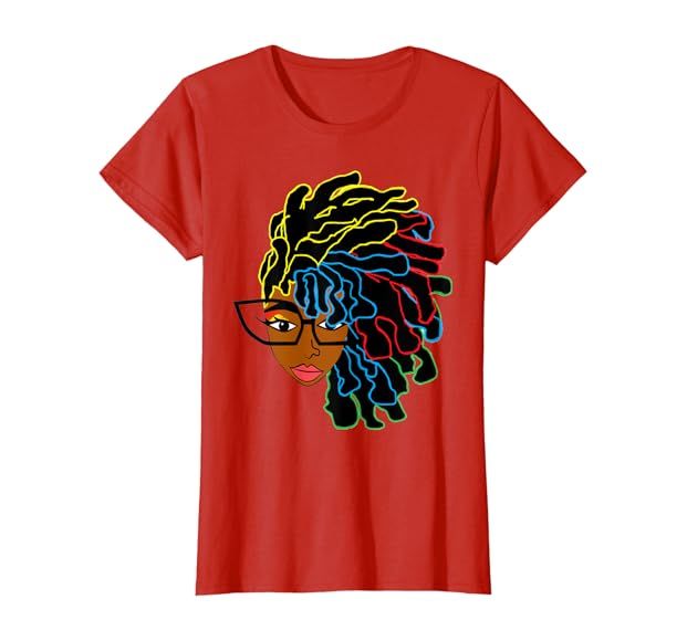 Natural Hair T-Shirt for Black Women Dreadlock Beauty 2a | Amazon (US)