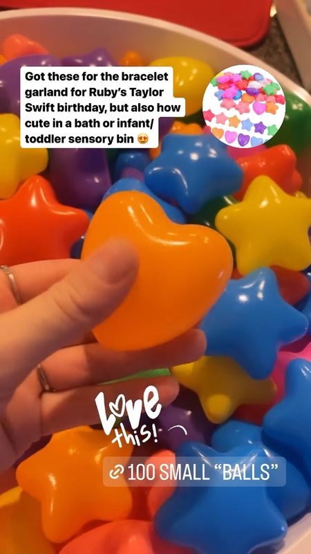 These “balls” are not only perfect for my Taylor Swift friendship bracelet garland, they’re also perfect for bath play or a fun sensory bin for littles 😍

(What I’m using for the garland also linked below 👇🏼)

#LTKVideo #LTKkids #LTKparties