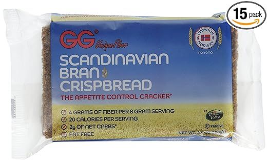 GG Scandinavian Bran Crispbread, 3.5-Ounce Packages (Pack of 15) | Amazon (US)