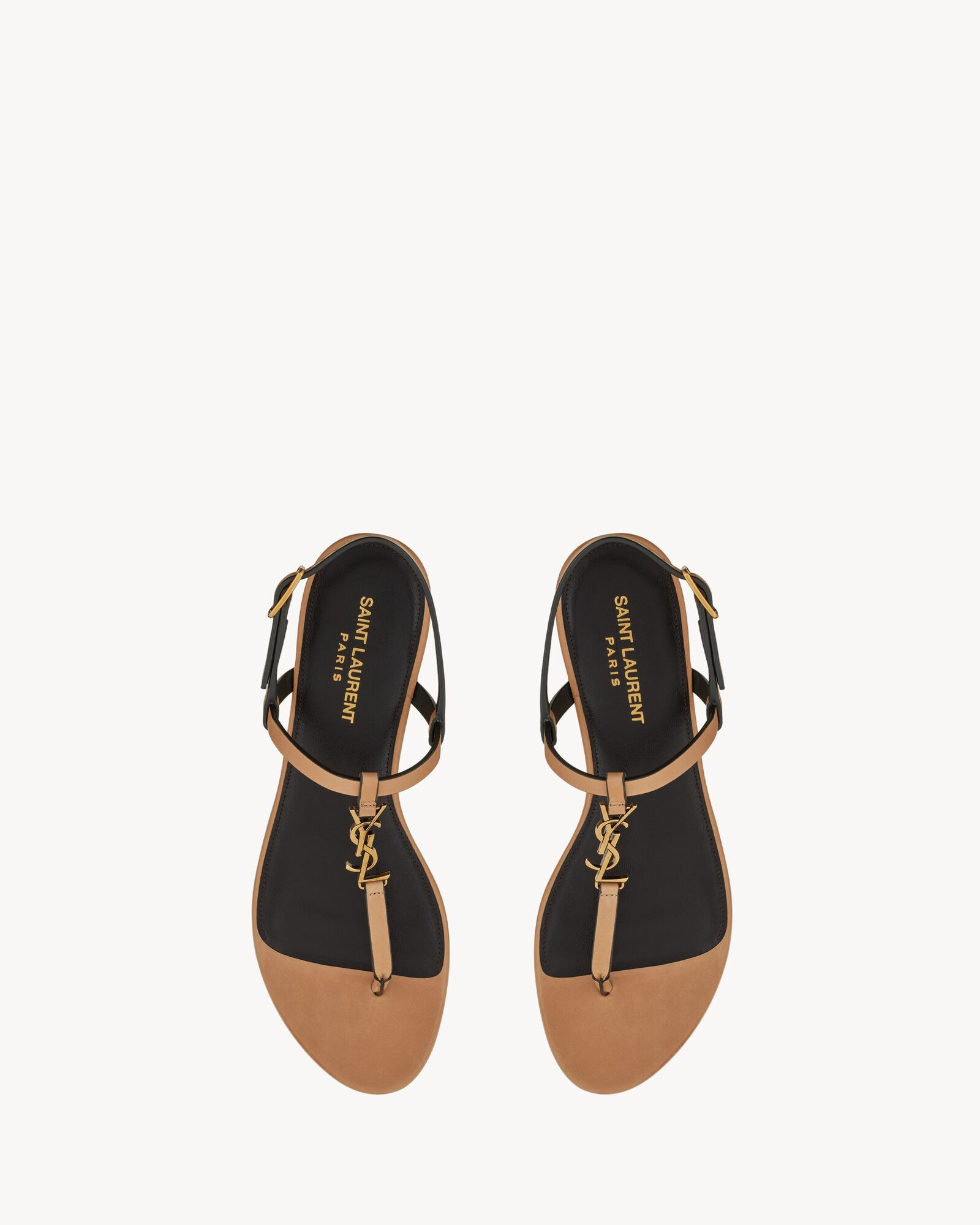 cassandra sandals in vegetable-tanned leather | Saint Laurent Inc. (Global)