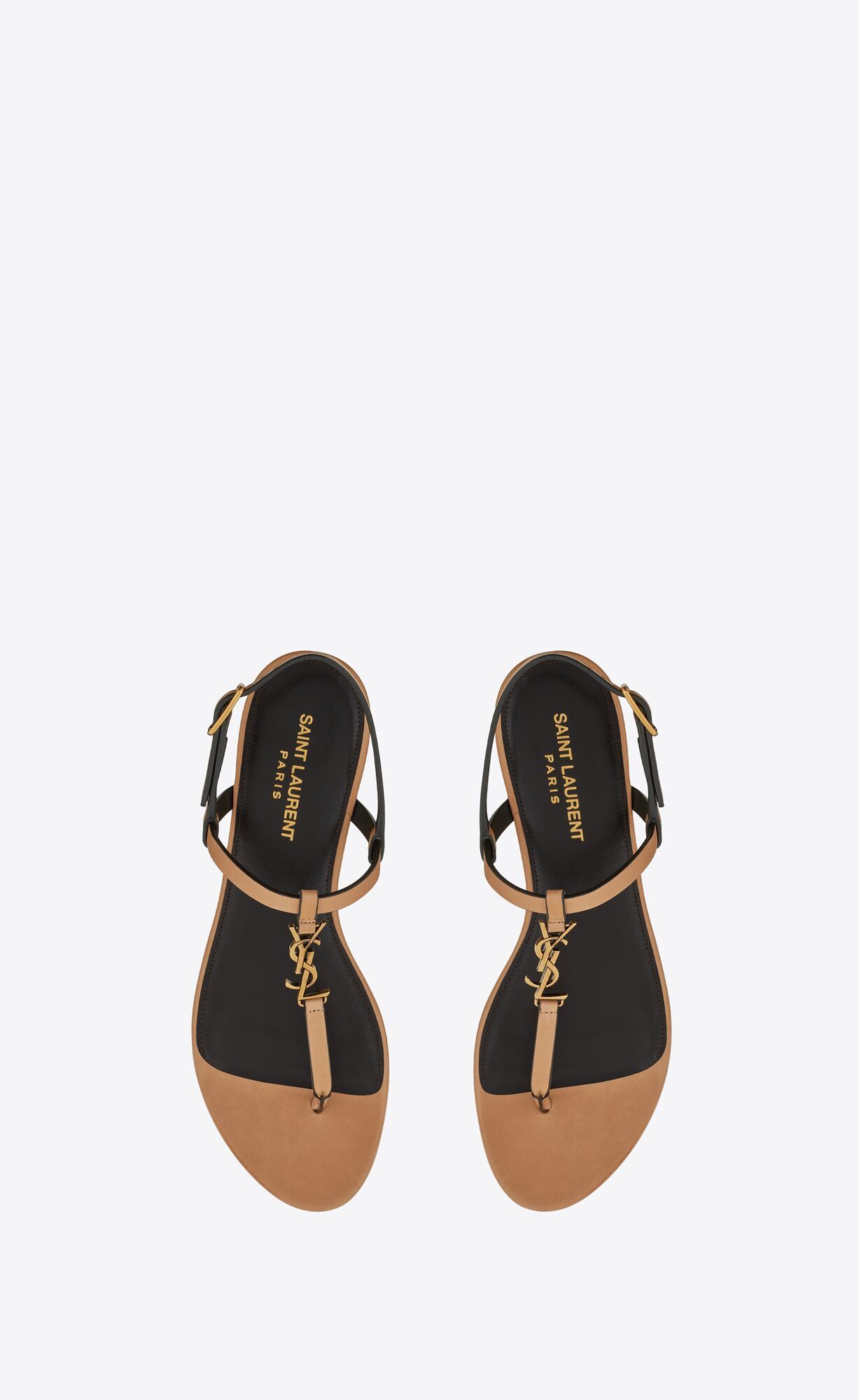 cassandra sandals in vegetable-tanned leather | Saint Laurent Inc. (Global)