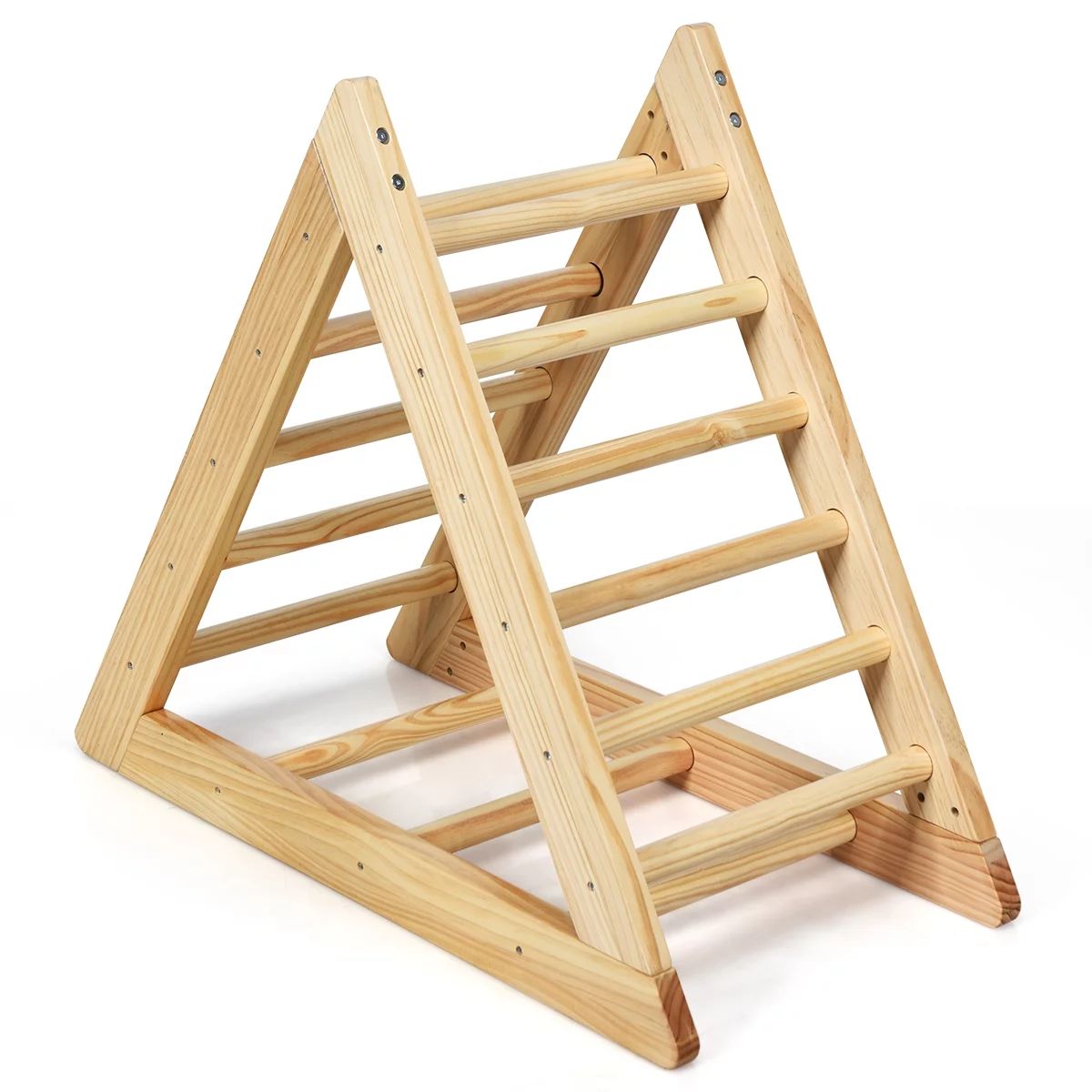 Wooden Climbing Pikler Triangle with Climbing Ladder For Toddler Step Training | Walmart (US)