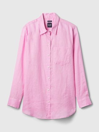 Linen Boyfriend Shirt | Gap (CA)