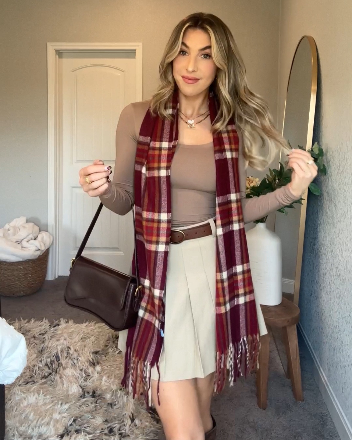 these amazon long sleeve tops are the BEST basics! double-lined, soft, and stretchy! these fit true to size! 

for the pleated skirt, size up! runs small. for the wide leg jeans, side down! run large. joggers are true to size!

also linking both of my fave bras to wear with them!

#LTKFindsUnder100 #LTKFindsUnder50 #LTKStyleTip