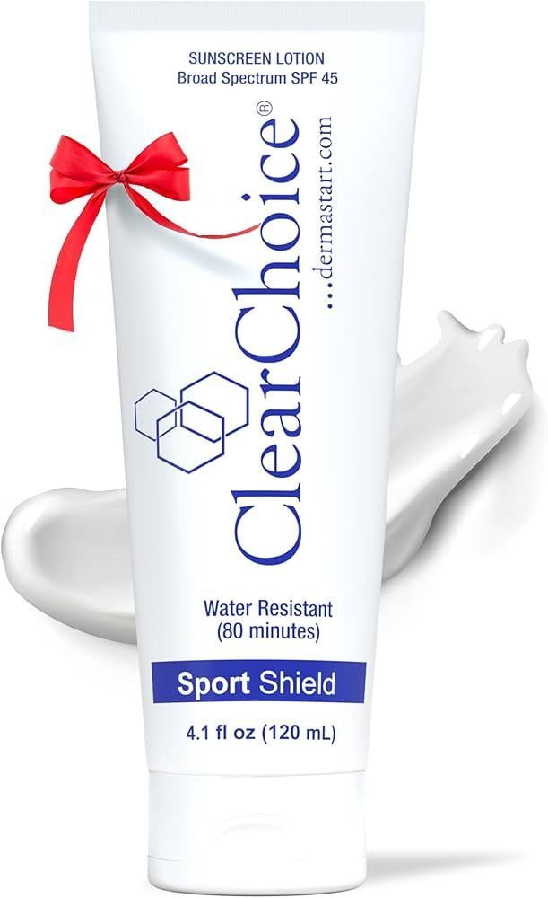 Clear Choice Sunscreen for Face SPF 45, Oil Free Sunblock & Light Moisturizer with Zinc Oxide, Re... | Amazon (US)