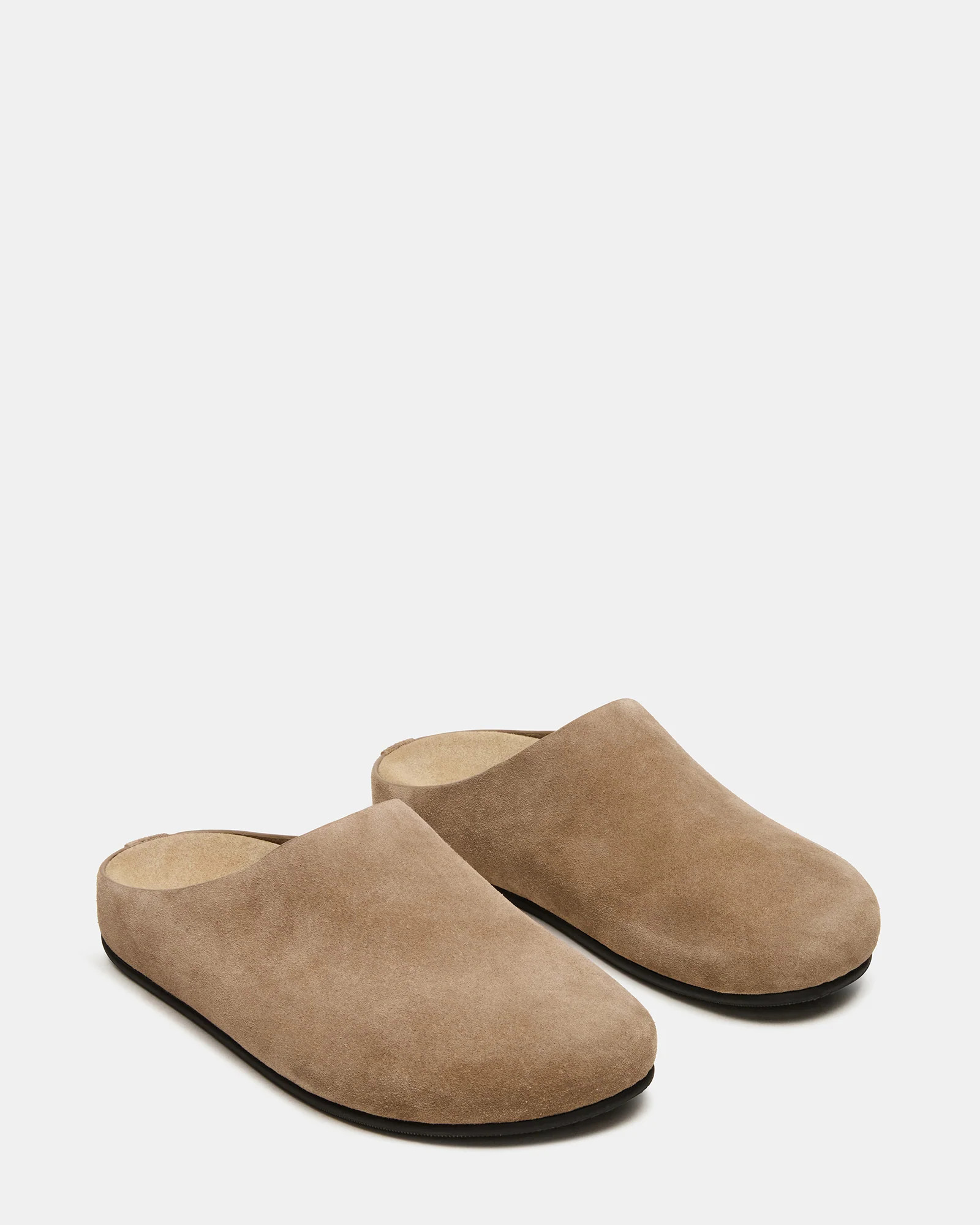 FERN Taupe Suede Slip-On Round-Toe Women's Flat | Steve Madden (US)