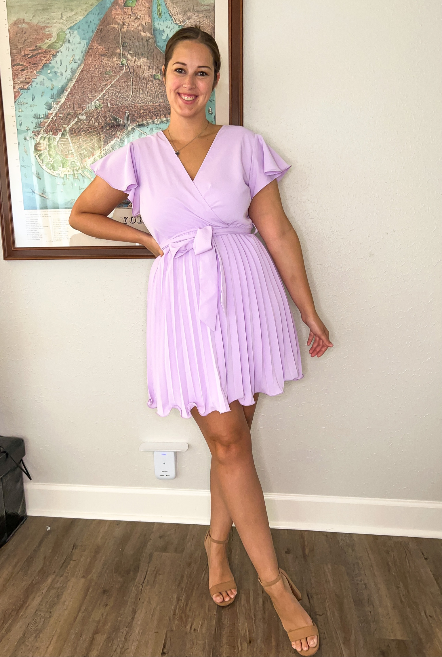 Amazon wedding guest dress - flutter sleeve wrap pleated mini dress (size large) - works for a modern rapunzel look

Midsize, midsize outfit, size 10, ootd, Outfit inspo, Amazon finds, Disney parks Outfit, Disney bound,  under $50 outfit, affordable outfit, casual outfit, Disney princess, 

#LTKmidsize #LTKwedding #LTKFind