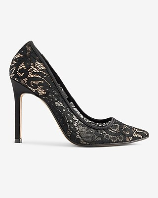 Black Lace Pumps | Express