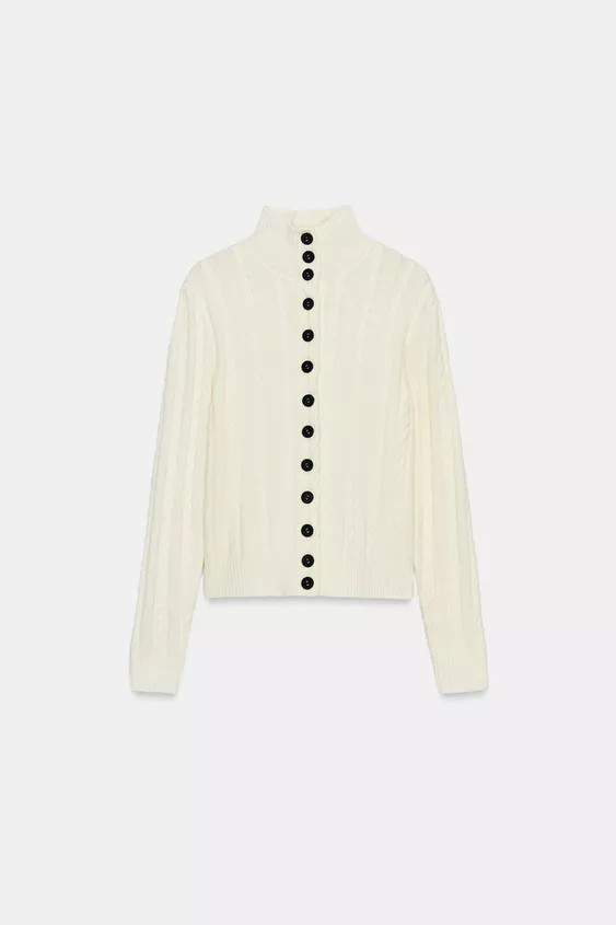 CABLE-KNIT CARDIGAN | Zara UK