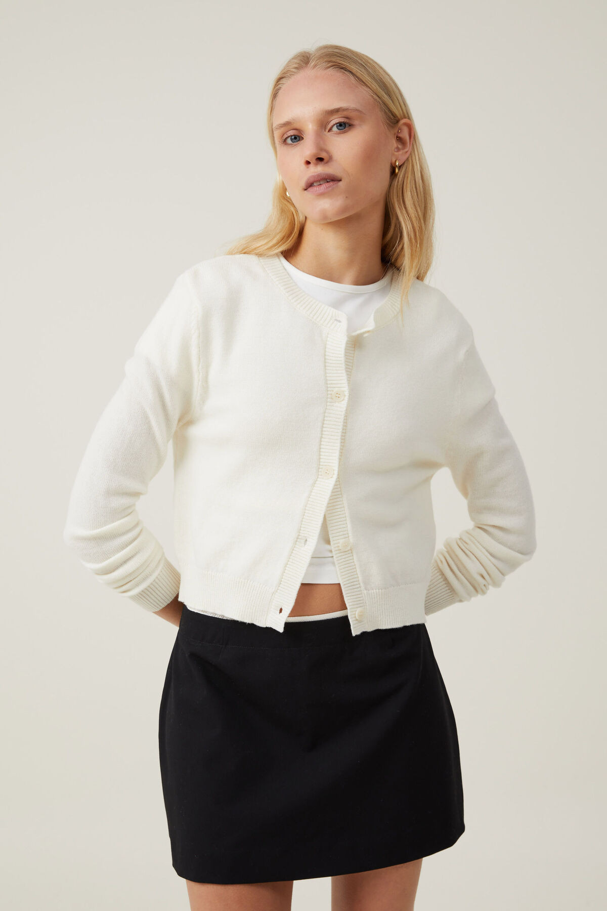 Everfine Crew Neck Cardigan | Cotton On (ANZ)