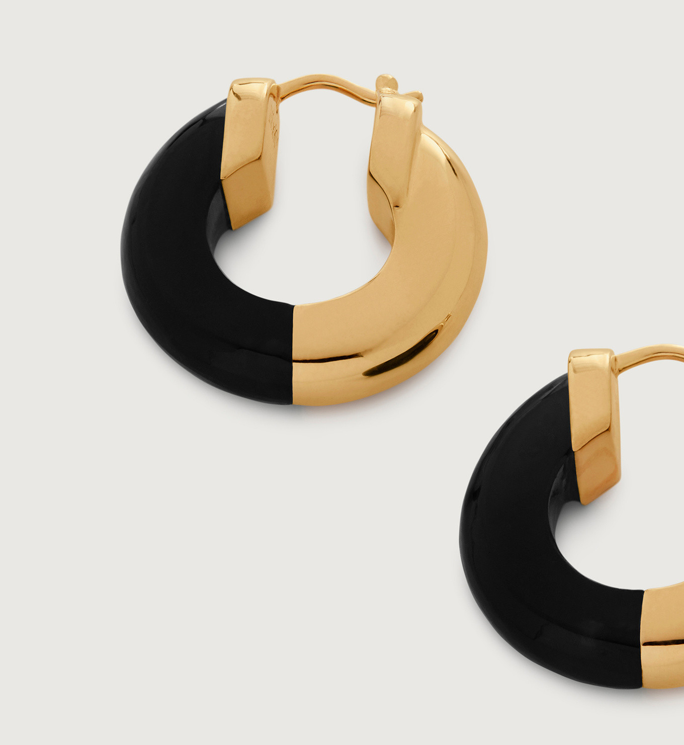 Kate Young Gemstone Small Hoop Earrings | Monica Vinader (Global)