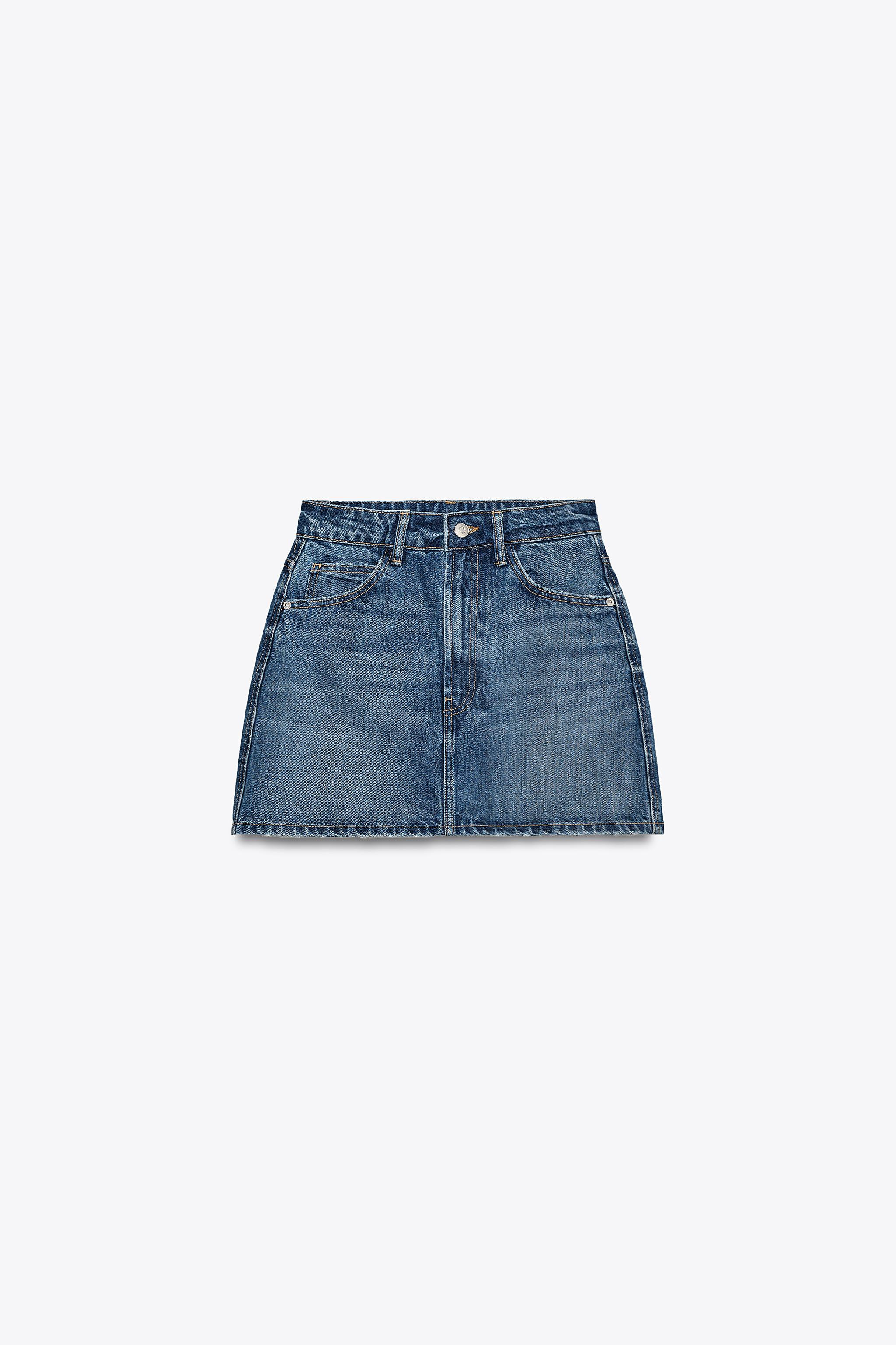 DENIM TRF MINI SKIRT | Zara US