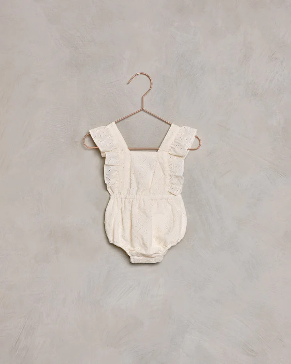 lucy romper | ivory eyelet | Noralee