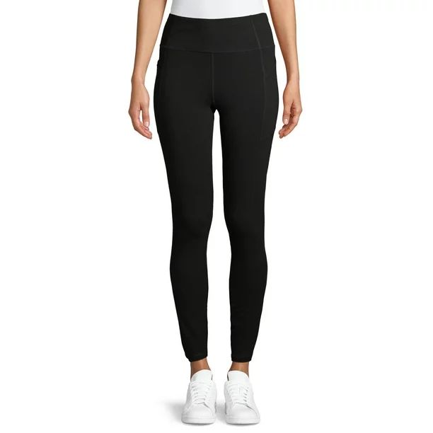 Athletic Works Women' s Ankle Tights with Side Pockets - Walmart.com | Walmart (US)