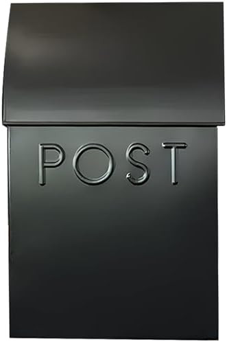 NACH Mailboxes for Outside Wall Mount, 15 x 10 x 4 inches, Black Wall Mounted Mailbox and Newspap... | Amazon (US)