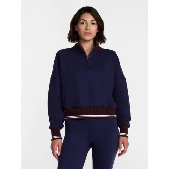 Avia Women's Quarter Zip Fleece Pullover, Sizes XS-XXXL | Walmart (US)
