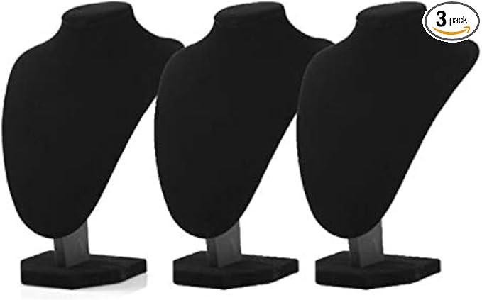 Comelyjewel 3pcs/Pack 9 Inches Velvet Jewelry Holder, Jewelry Organizer for Women, Necklace Holde... | Amazon (US)