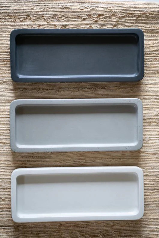 Handmade Concrete Triple Bottle Tray | Soap Dispenser Tray | Urban Ember
