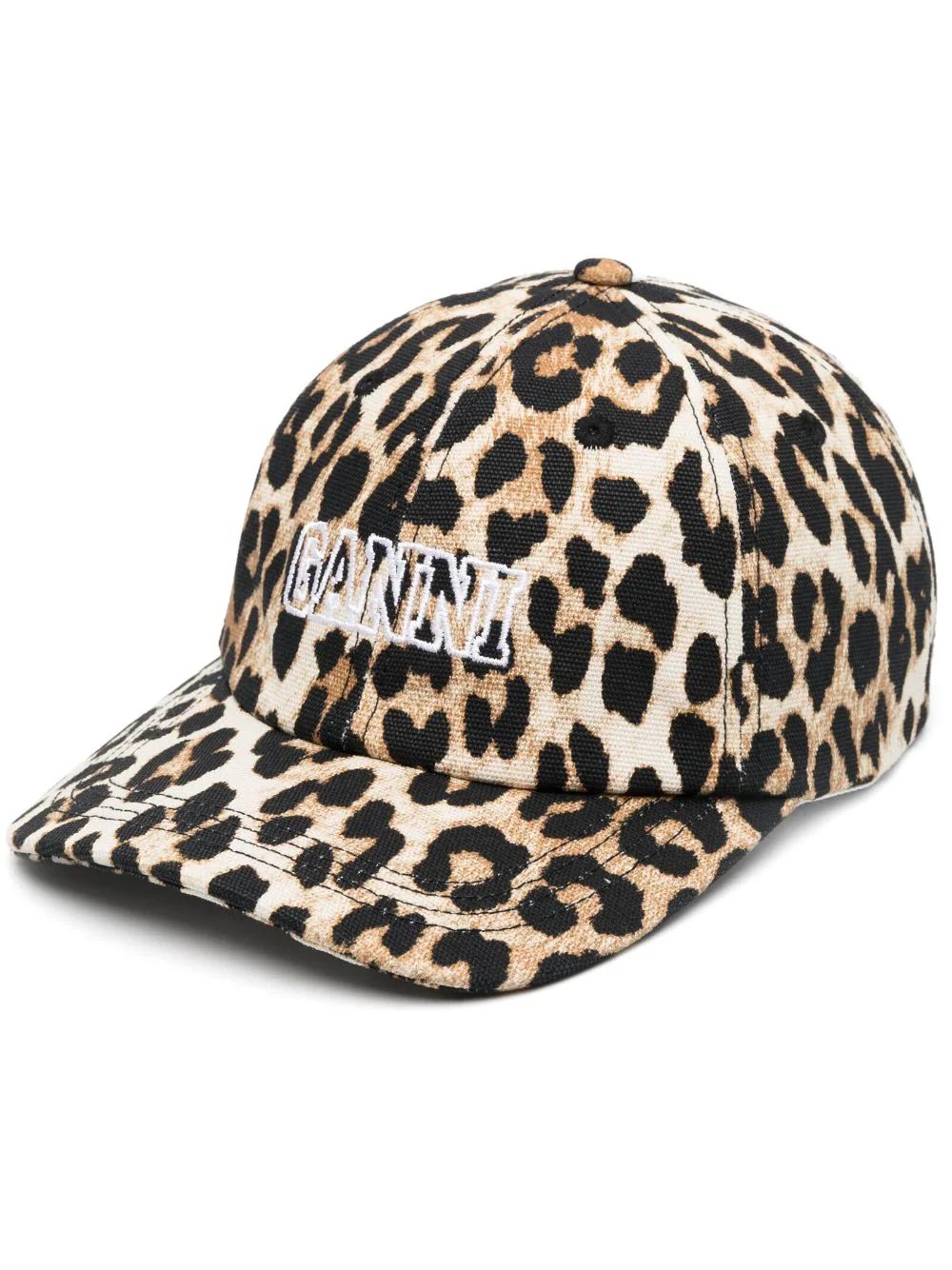 logo-embroidered leopard-print cap | Farfetch Global