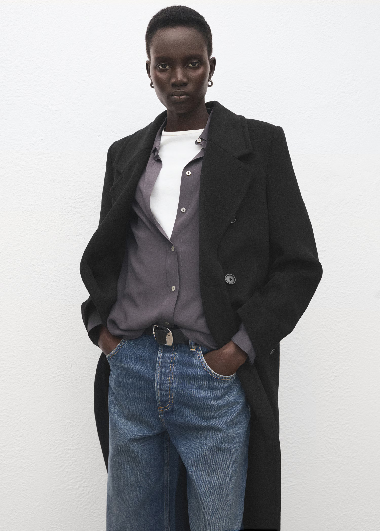 Double-breasted wool coat | Mango (US/MX/AU)