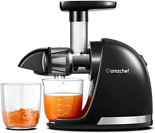Cold Press Juicer Machines, AMZCHEF Slow Masticating Juicer with Reverse Function, High Juice Yield, | Amazon (US)