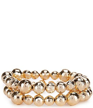 Dillard's Hammered Bead Stretch Bracelet | Dillard's | Dillard's