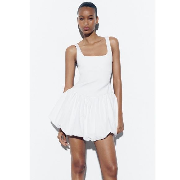 Zara SHORT BALLOON DRESS | Poshmark