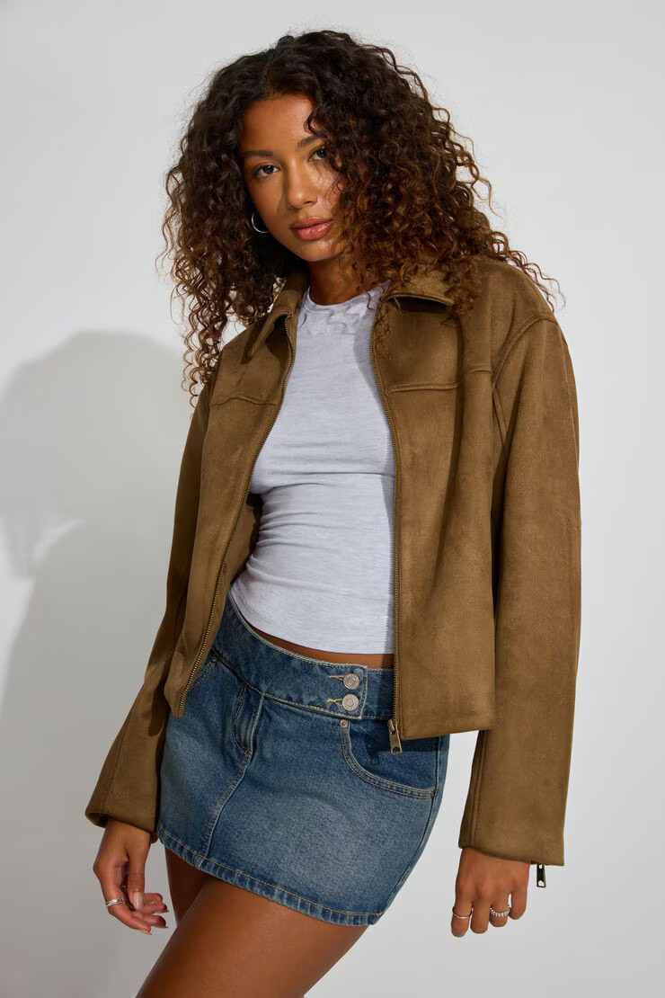 Oversized Suede Worker Jacket | Garage Clothing