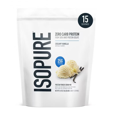 Isopure Low Carb Protein Powder 25g Whey Isolate Protein - Creamy Vanilla - 15 Servings - 16oz | Target