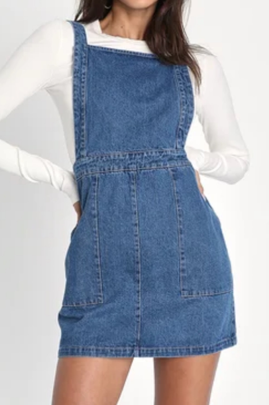 Denim mini dress 

#LTKFind #LTKBacktoSchool #LTKSale