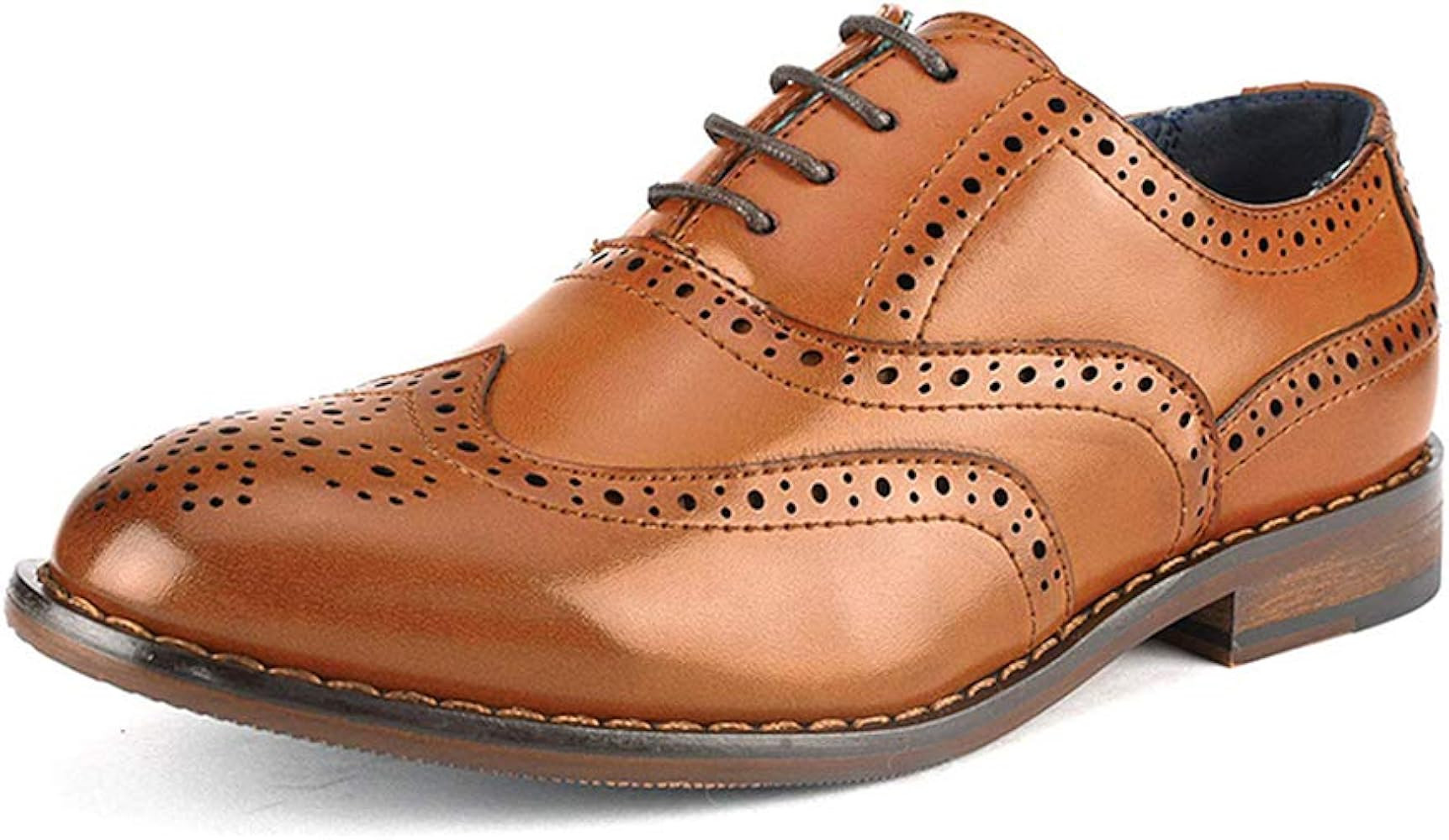 Bruno Marc Boy's Prince-K Classic Oxfords Dress Shoes | Amazon (US)