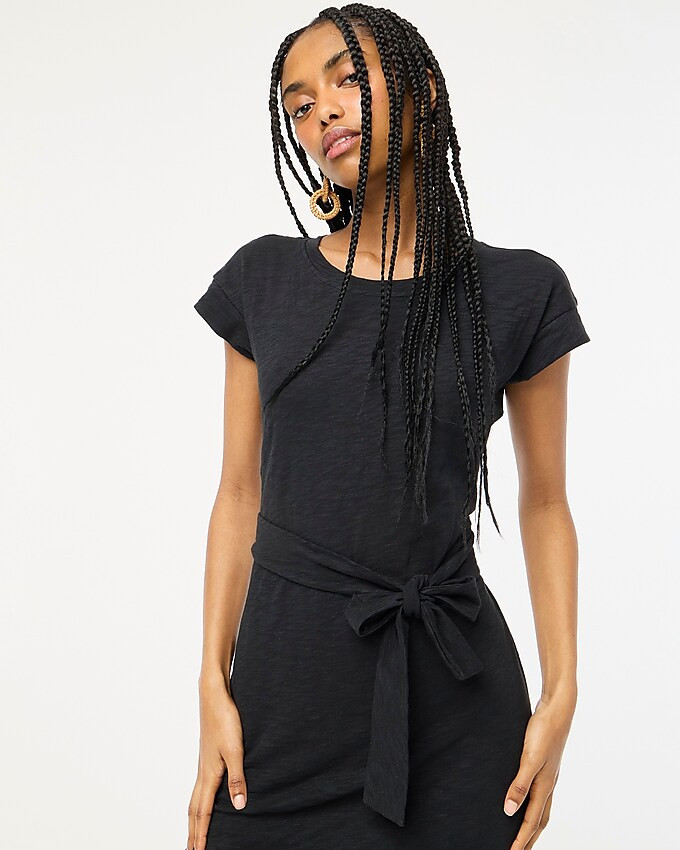 Short-sleeve tie-waist T-shirt dress | J.Crew Factory