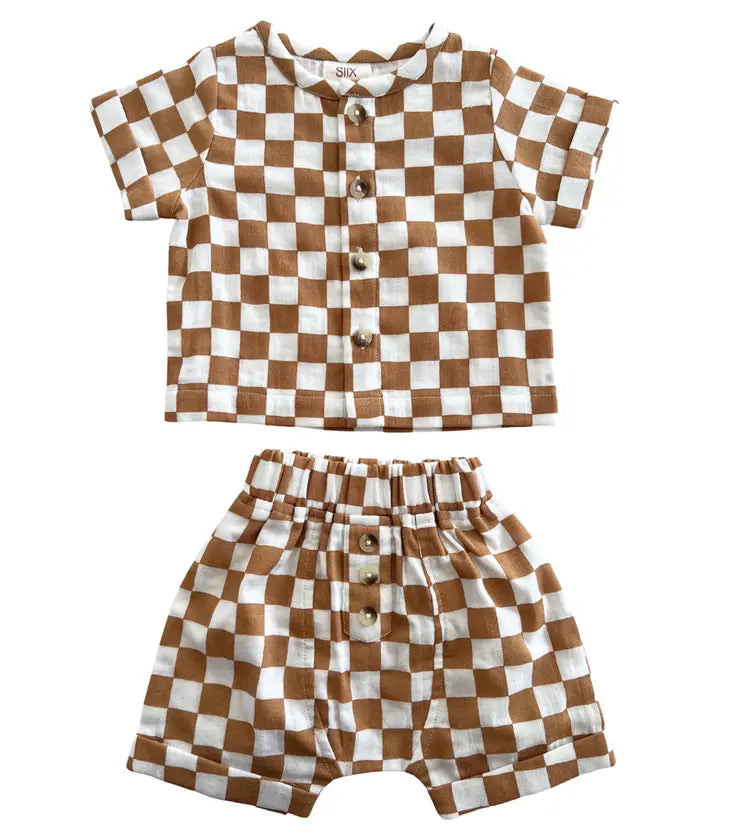 Sundae Checkerboard / Organic Finley Set | PEGGI + ME