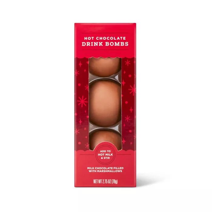 Holiday Hot Chocolate Drink Bombs - 2.75oz / 3pk - Wondershop™ | Target