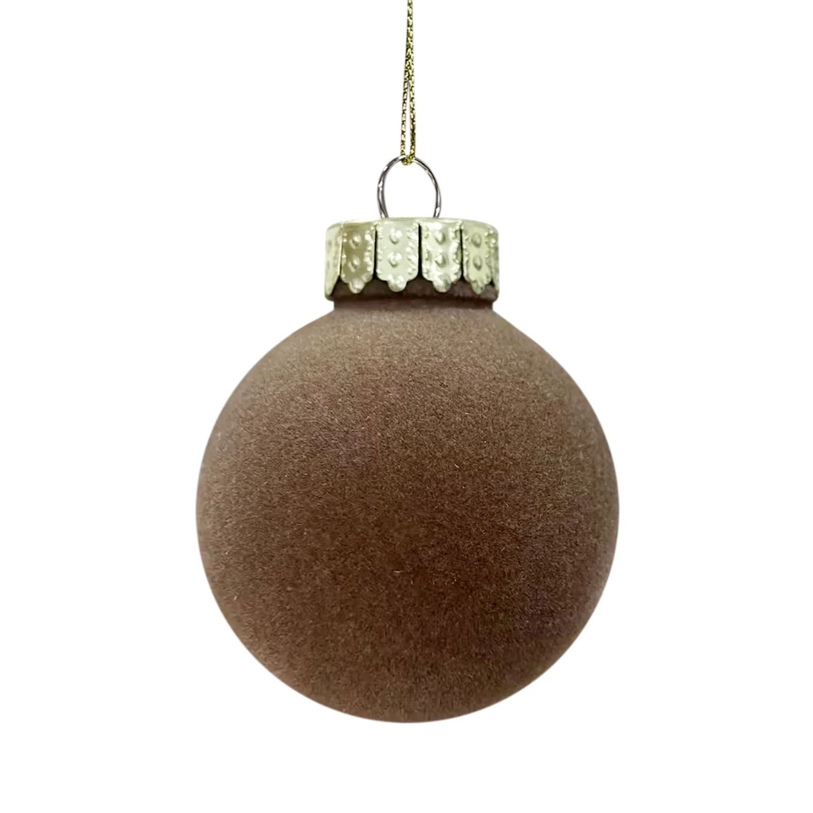 Christmas Ornaments Ozmmyan 12 Pcs Velvet Christmas Balls Flocked Christmas Tree Ball Ornaments P... | Walmart (US)