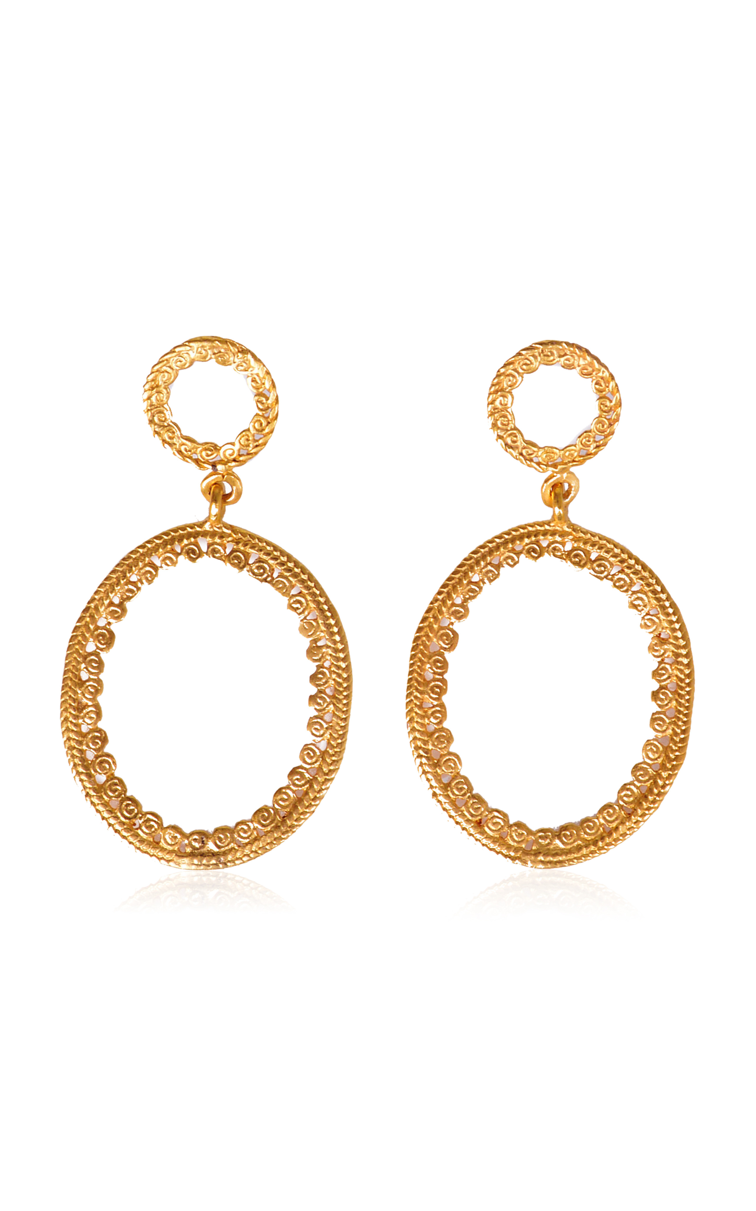 Qaytu 24K Gold-Plated Earrings | Moda Operandi (Global)
