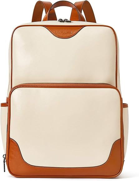 Amazon.com: BOSTANTEN Laptop Bag Genuine Leather Backpack Purse for Women College Casual Backpack... | Amazon (US)