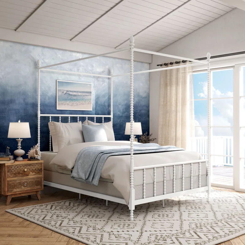 Frankie Metal Canopy Bed | Wayfair North America