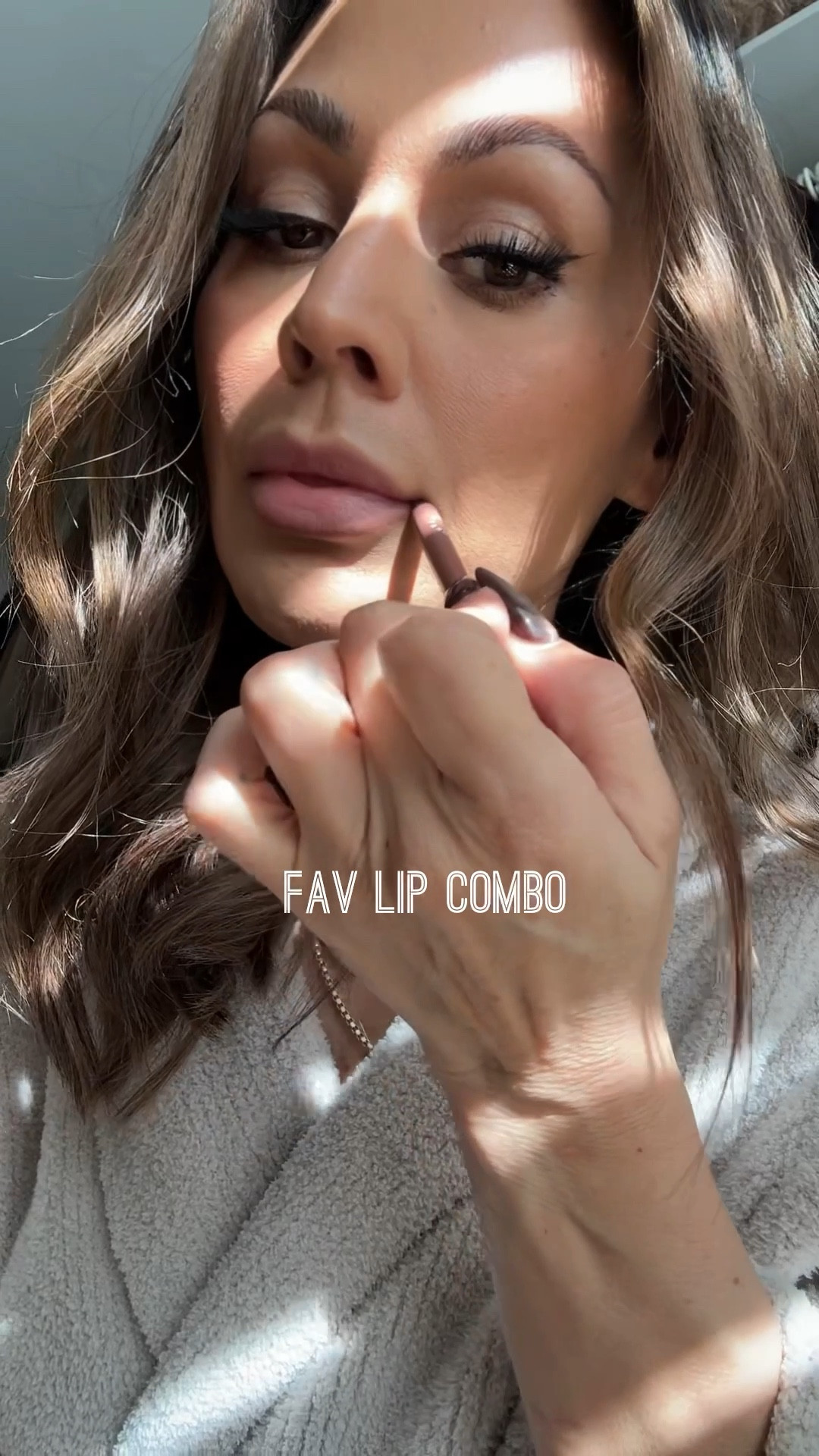 Fav lip combo as of lately 
Sephora Lipliner:   color perfect beige 
MAC Lipstick color :  Cherish 
Fenty lipgloss  color champagne fantasy 

#LTKU #LTKgrwm #LTKootd