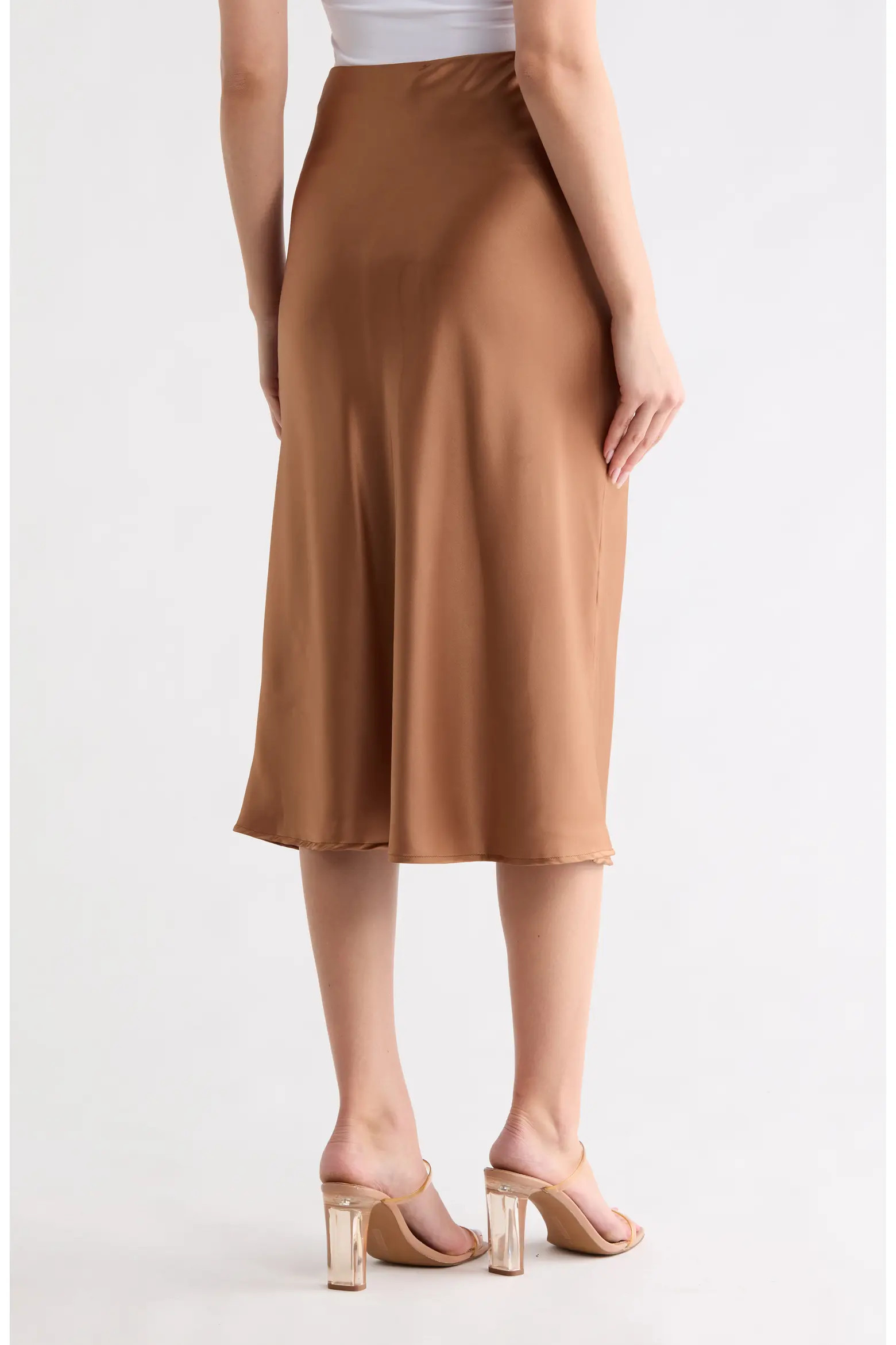 Solid Satin Midi Skirt (Women) | Nordstromrack | Nordstrom Rack