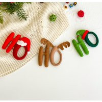 Felt Christmas Garland Handcrafted ""Ho-Ho-Ho' Holiday Banner | Etsy (US)