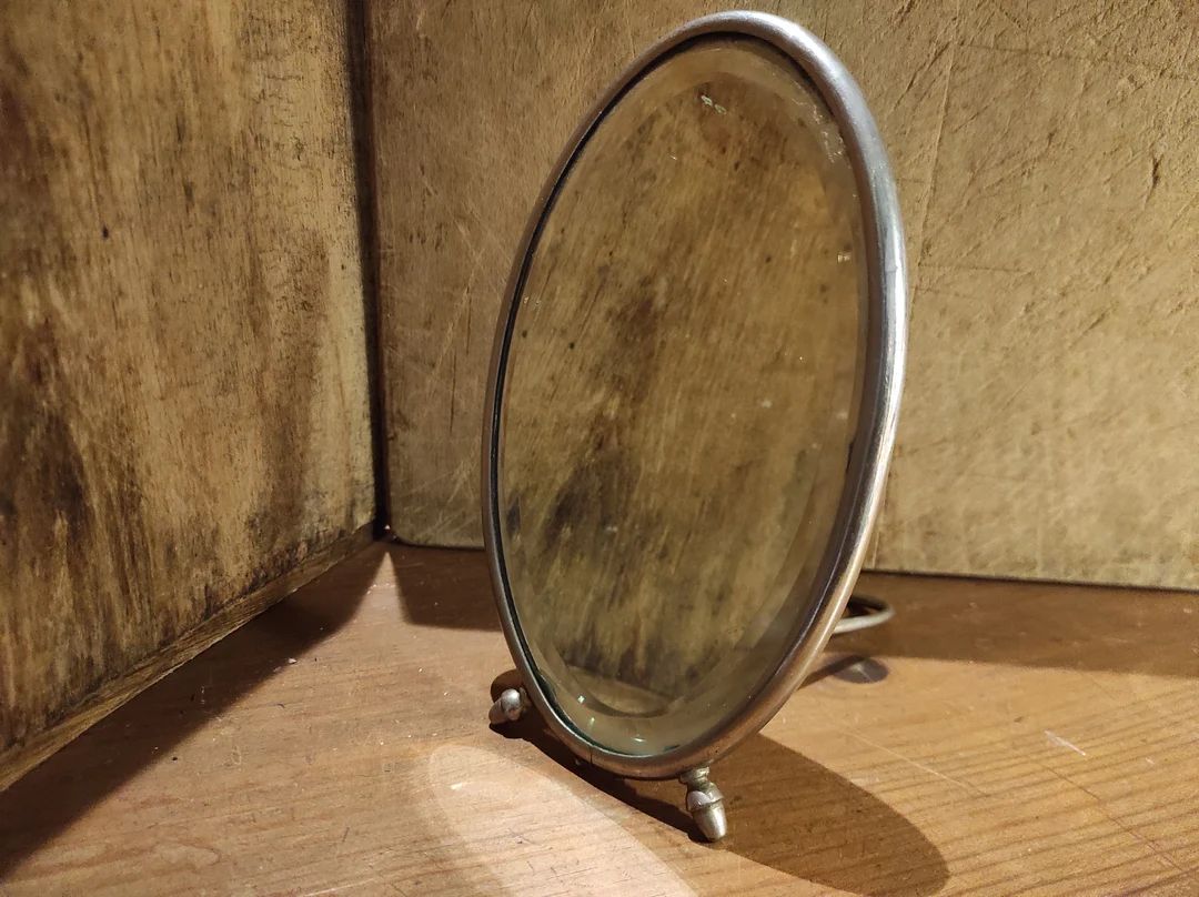 Small Vintage French Oval Mirror - Etsy Canada | Etsy (CAD)