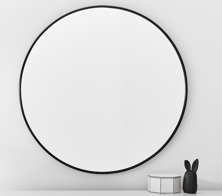 Black Metal Framed Mirror | Pottery Barn Kids