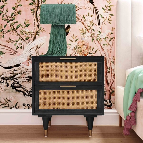 Sierra Nightstand - Black and Brown | Bed Bath & Beyond