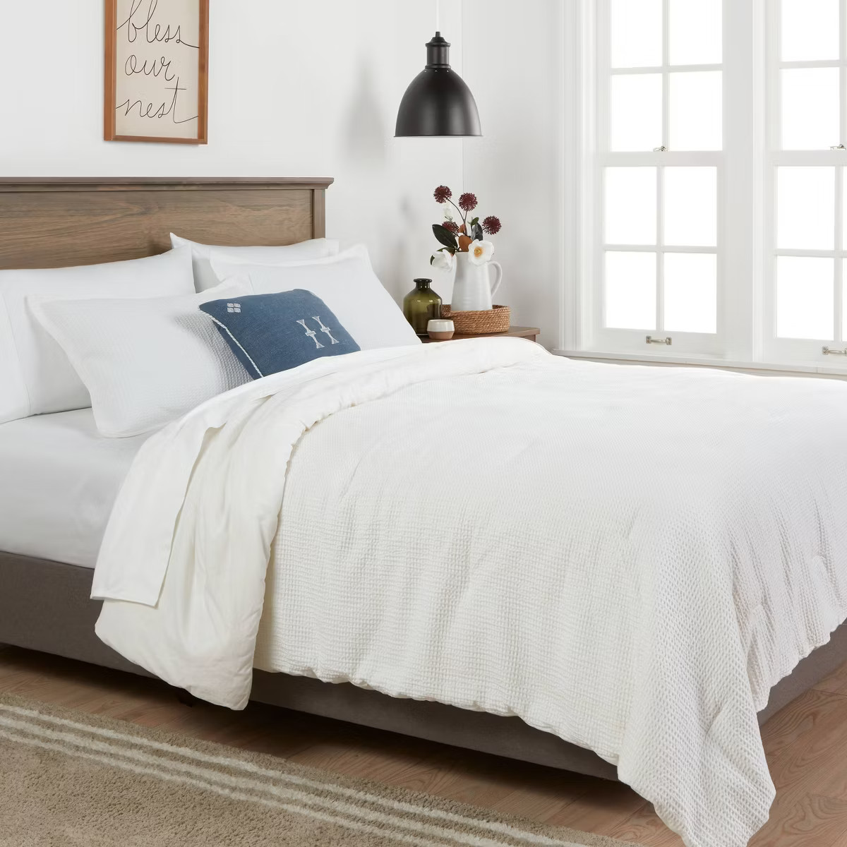 Washed Waffle Weave Comforter and Sham Set - Threshold™ | Target
