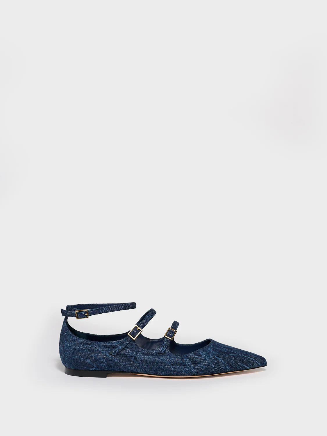 Francine Flat | Blue Denim | Marion Parke